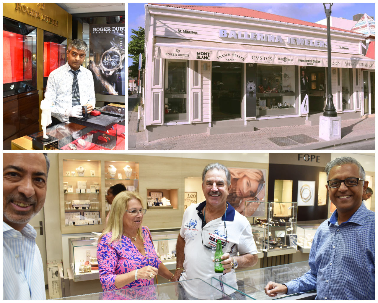 Ballerina Jewelers St Maarten Flagship Store Collage 1