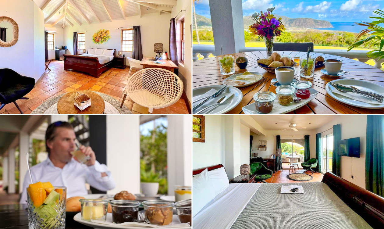 St. Eustatius hotel with gardenview dinner