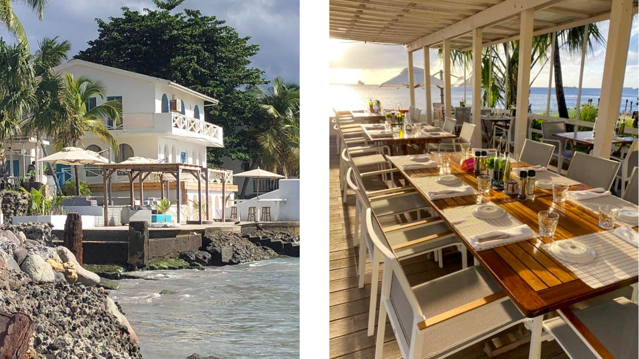 Waterfron Dining in Statia